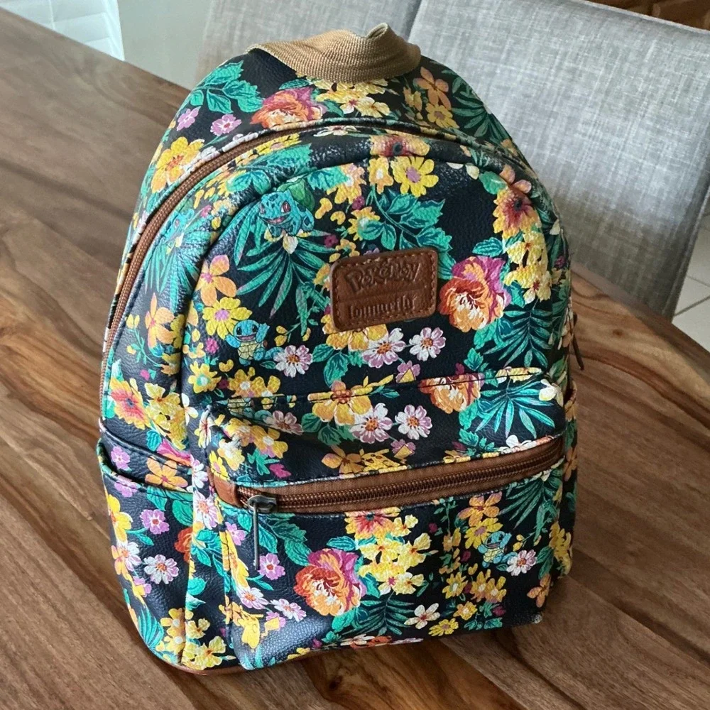 Loungefly Pokemon Floral Backpack Pikachu Squirtle Charmander 19533PMBK00960319